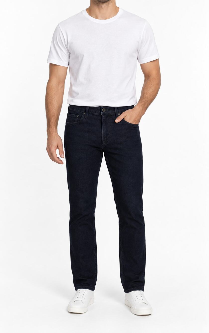 PAIGE Men's Federal Transcend Slim Straight Jeans Colman Dark Indigo Size 33x33